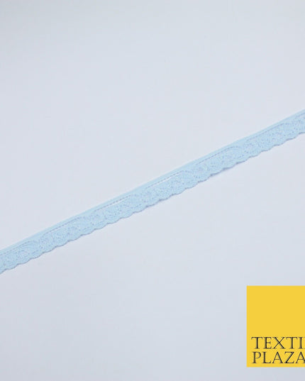 4 COLOURS Vintage Lace Trimming Border Ribbon Gota Lingerie 9mm WIDE