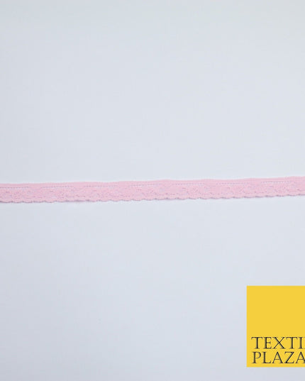 4 COLOURS Vintage Lace Trimming Border Ribbon Gota Lingerie 9mm WIDE
