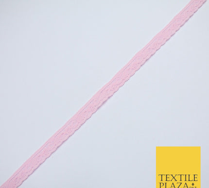 4 COLOURS Vintage Lace Trimming Border Ribbon Gota Lingerie 9mm WIDE