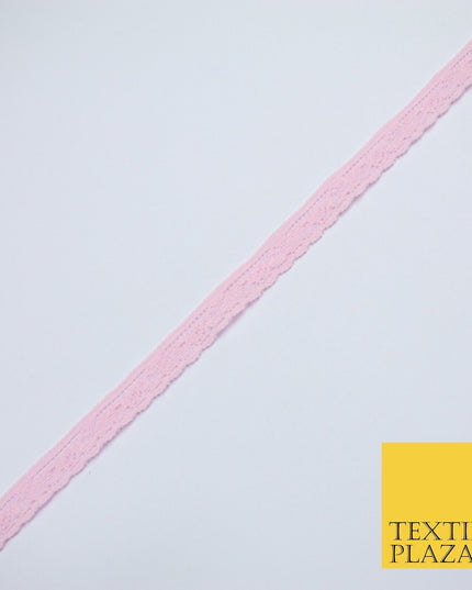 4 COLOURS Vintage Lace Trimming Border Ribbon Gota Lingerie 9mm WIDE