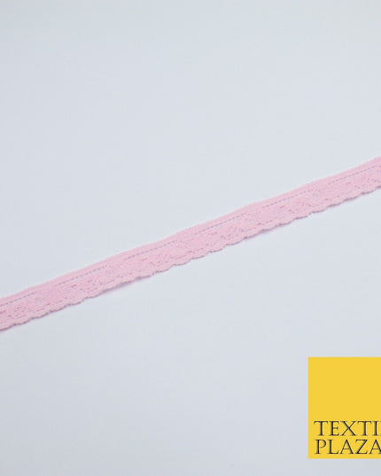 4 COLOURS Vintage Lace Trimming Border Ribbon Gota Lingerie 9mm WIDE