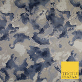 Oyster Base with Navy Gold Metallic Textured Brocade Jacquard Fabric 58" 10251