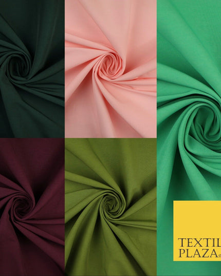 5 Colours - Luxury Plain Stretch Bengaline Dress Suiting Trousers Fabric 59"