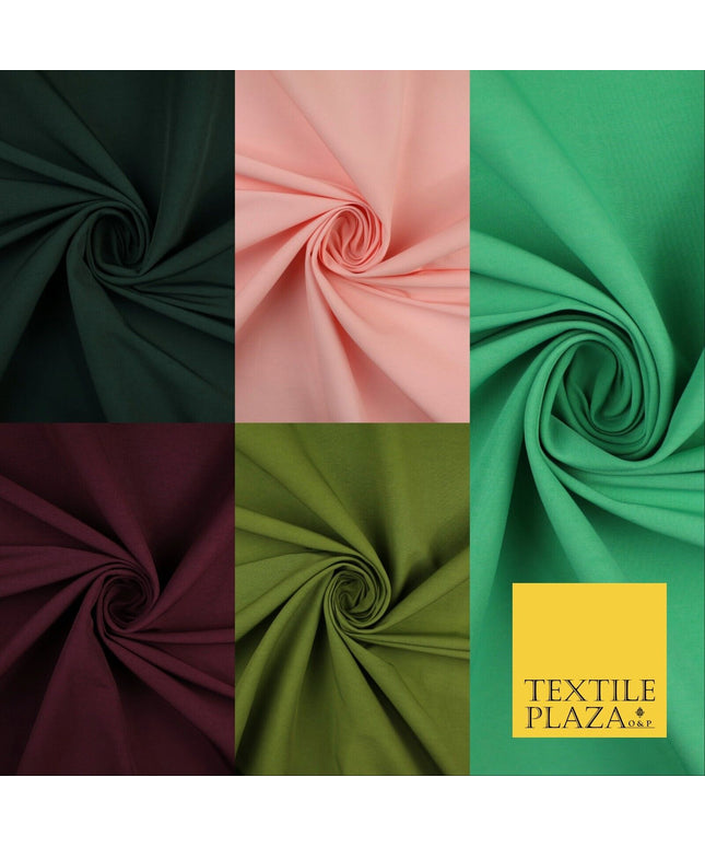 5 Colours - Luxury Plain Stretch Bengaline Dress Suiting Trousers Fabric 59"