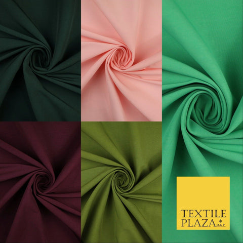 5 Colours - Luxury Plain Stretch Bengaline Dress Suiting Trousers Fabric 59"