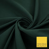 5 Colours - Luxury Plain Stretch Bengaline Dress Suiting Trousers Fabric 59"
