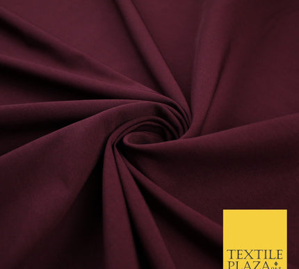 5 Colours - Luxury Plain Stretch Bengaline Dress Suiting Trousers Fabric 59"