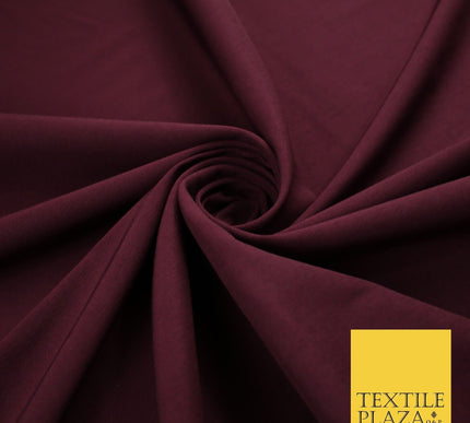5 Colours - Luxury Plain Stretch Bengaline Dress Suiting Trousers Fabric 59"