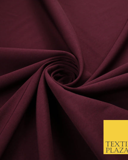 5 Colours - Luxury Plain Stretch Bengaline Dress Suiting Trousers Fabric 59"