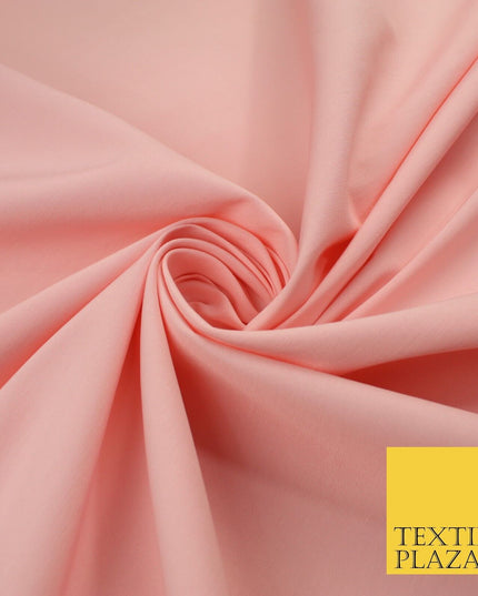 5 Colours - Luxury Plain Stretch Bengaline Dress Suiting Trousers Fabric 59"