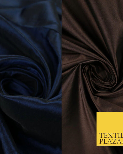 Two-Tone Faux Silk Taffeta Dress Fabric Material 58" Wide