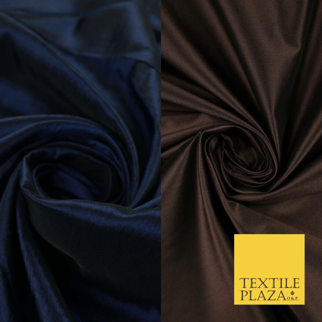 Two-Tone Faux Silk Taffeta Dress Fabric Material 58" Wide