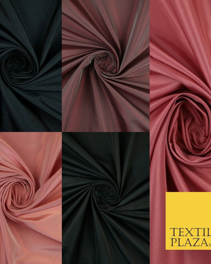 Two-Tone Faux Silk Taffeta Dress Fabric Material 60" Wide