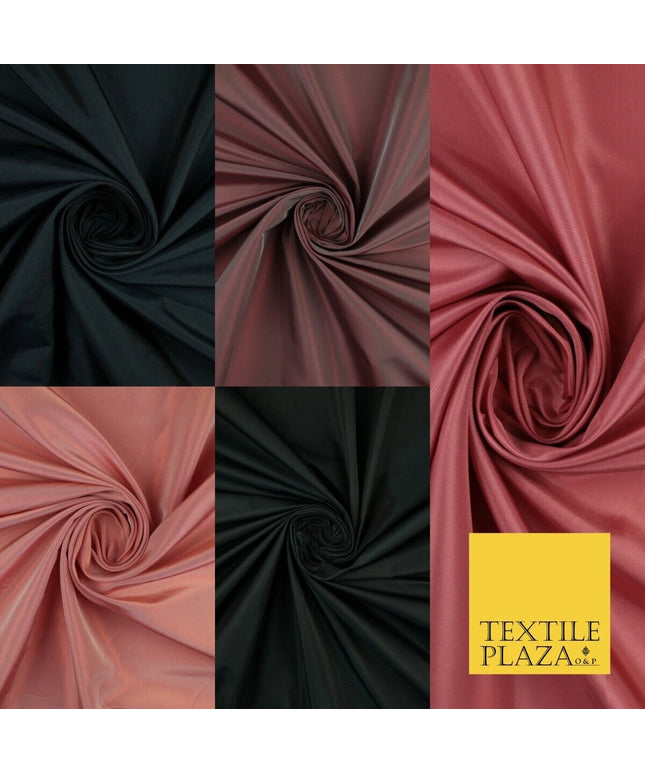 Two-Tone Faux Silk Taffeta Dress Fabric Material 60" Wide