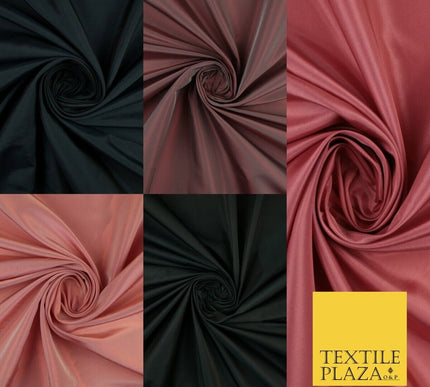 Two-Tone Faux Silk Taffeta Dress Fabric Material 60" Wide