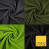 4 COLOURS - Premium Plain Textured Bouclé Sherpa Fur Fabric Material 59" WIDE