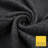 4 COLOURS - Premium Plain Textured Bouclé Sherpa Fur Fabric Material 59" WIDE