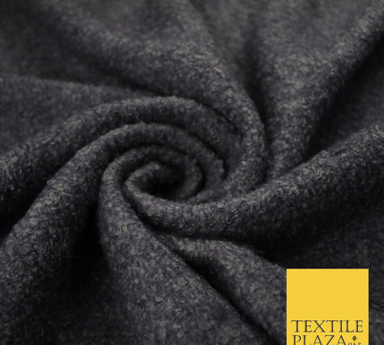 4 COLOURS - Premium Plain Textured Bouclé Sherpa Fur Fabric Material 59" WIDE