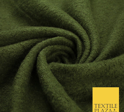 4 COLOURS - Premium Plain Textured Bouclé Sherpa Fur Fabric Material 59" WIDE