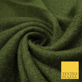 4 COLOURS - Premium Plain Textured Bouclé Sherpa Fur Fabric Material 59" WIDE