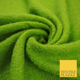 4 COLOURS - Premium Plain Textured Bouclé Sherpa Fur Fabric Material 59" WIDE