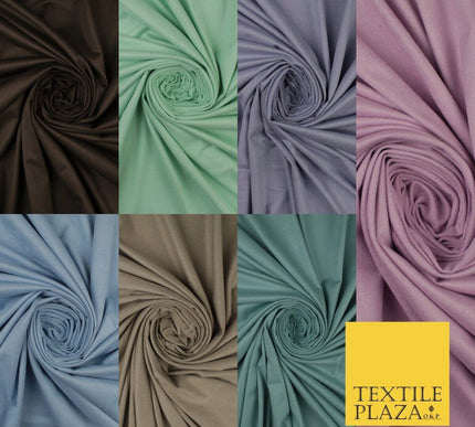 7 COLOURS - Faux Stretch Suede Fabric Dressmaking Craft 66" WIDE