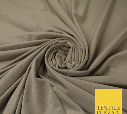7 COLOURS - Faux Stretch Suede Fabric Dressmaking Craft 66" WIDE
