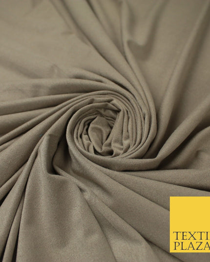 7 COLOURS - Faux Stretch Suede Fabric Dressmaking Craft 66" WIDE