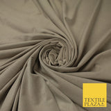 7 COLOURS - Faux Stretch Suede Fabric Dressmaking Craft 66" WIDE