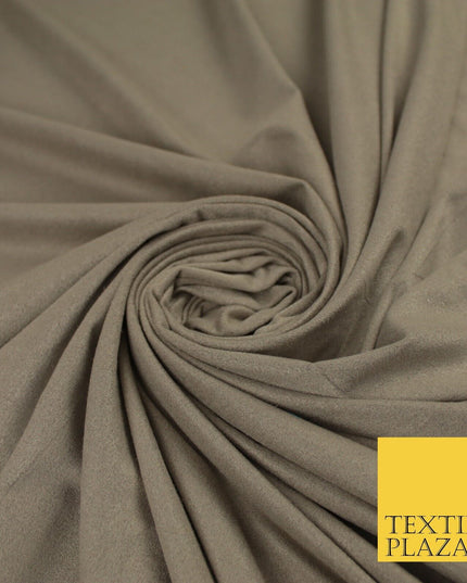 7 COLOURS - Faux Stretch Suede Fabric Dressmaking Craft 66" WIDE