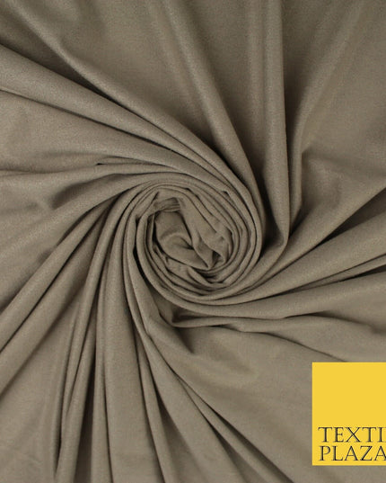 7 COLOURS - Faux Stretch Suede Fabric Dressmaking Craft 66" WIDE