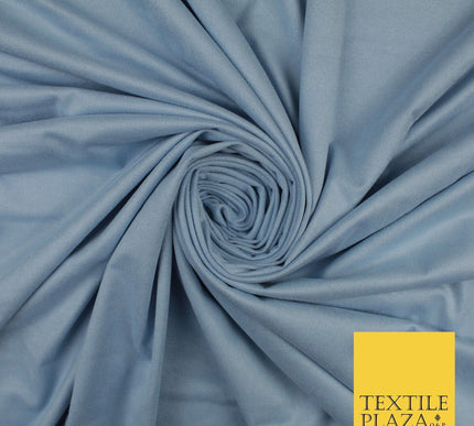 7 COLOURS - Faux Stretch Suede Fabric Dressmaking Craft 66" WIDE