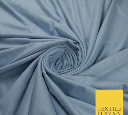 7 COLOURS - Faux Stretch Suede Fabric Dressmaking Craft 66" WIDE