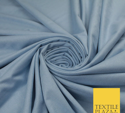 7 COLOURS - Faux Stretch Suede Fabric Dressmaking Craft 66" WIDE