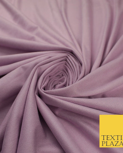 7 COLOURS - Faux Stretch Suede Fabric Dressmaking Craft 66" WIDE