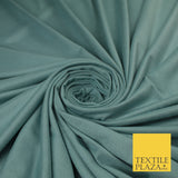 7 COLOURS - Faux Stretch Suede Fabric Dressmaking Craft 66" WIDE