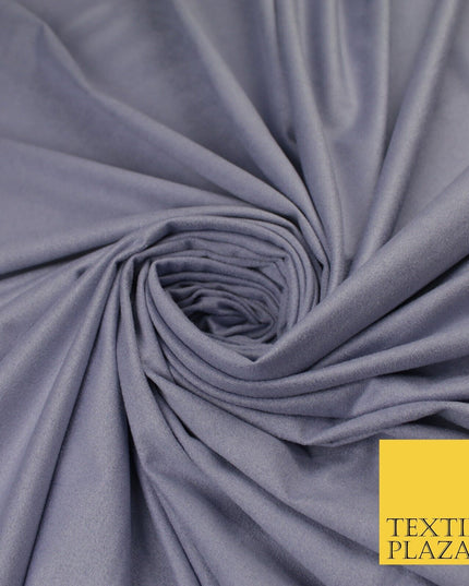 7 COLOURS - Faux Stretch Suede Fabric Dressmaking Craft 66" WIDE