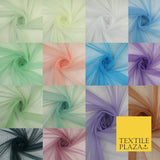 Stone Embellished Fairy Veil Bridal Soft Sheer Tutu Tulle Net Fabric 44"