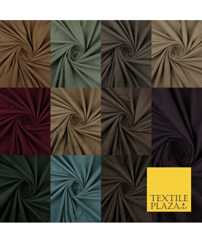 11 Colours Luxury Faux Suede Fabric Med Weight Dressmaking Upholstery Craft 60"