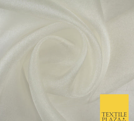 15 COLOURS - Premium Crystal Organza Bridal Wedding Dance Dress Veil Fabric 44"