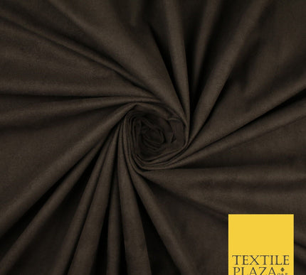 11 Colours Luxury Faux Suede Fabric Med Weight Dressmaking Upholstery Craft 60"