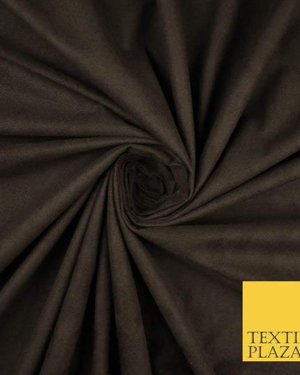 11 Colours Luxury Faux Suede Fabric Med Weight Dressmaking Upholstery Craft 60"