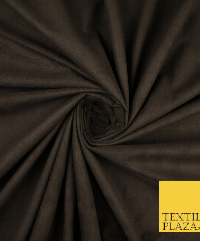 11 Colours Luxury Faux Suede Fabric Med Weight Dressmaking Upholstery Craft 60"