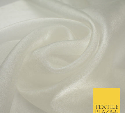 15 COLOURS - Premium Crystal Organza Bridal Wedding Dance Dress Veil Fabric 44"