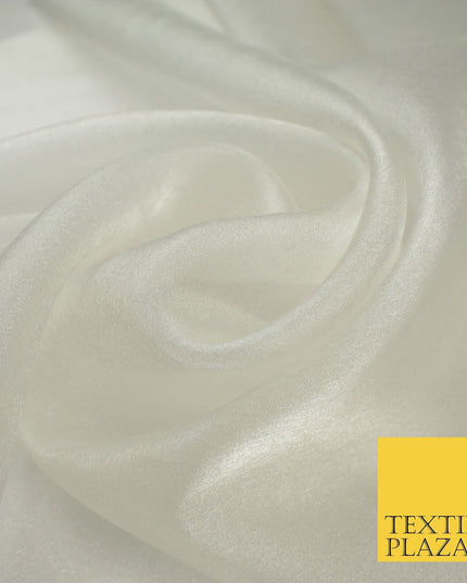 15 COLOURS - Premium Crystal Organza Bridal Wedding Dance Dress Veil Fabric 44"