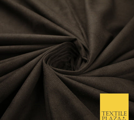 11 Colours Luxury Faux Suede Fabric Med Weight Dressmaking Upholstery Craft 60"