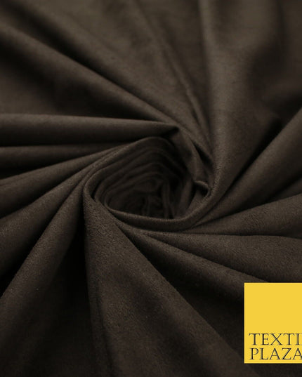 11 Colours Luxury Faux Suede Fabric Med Weight Dressmaking Upholstery Craft 60"