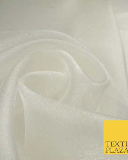15 COLOURS - Premium Crystal Organza Bridal Wedding Dance Dress Veil Fabric 44"