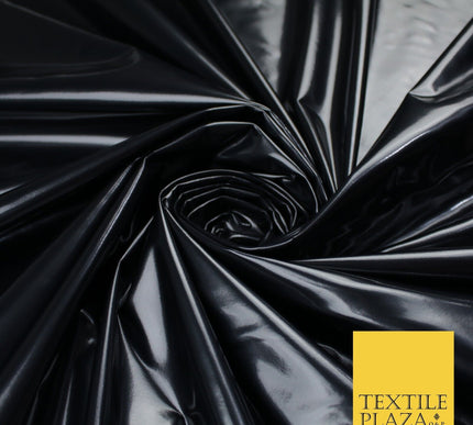 9 Colours - Glossy PVC Fabric Dress Fashion Material Craft Decor 56" Wide