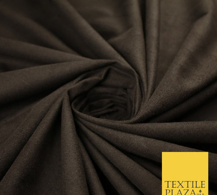11 Colours Luxury Faux Suede Fabric Med Weight Dressmaking Upholstery Craft 60"